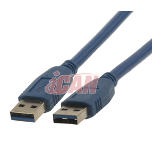 iCAN USB 3.0 Superspeed A/A Male/Male Cable - 6 ft.