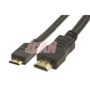 iCAN Mini HDMI Type C vers HDMI Type A Ethernet 3D haut débit 1,4, 6 pieds