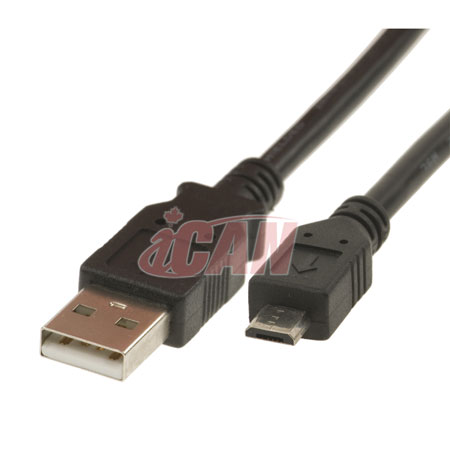 iCAN Câble USB A mâle vers Micro USB B mâle pour téléphone cellulaire - 15 pieds(Open Box)