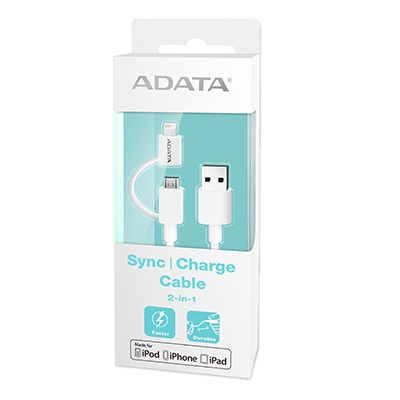 ADATA Lightning Cable 2IN1 3.28Ft