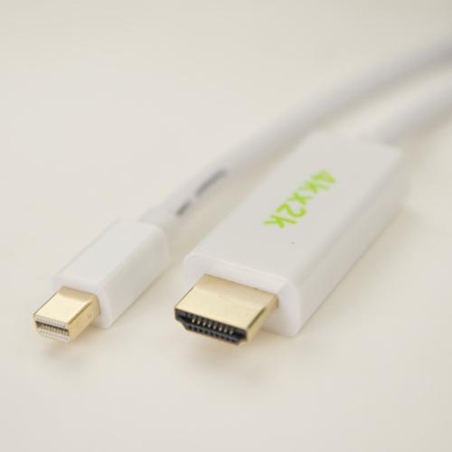 iCAN Mini DisplayPort Male 1.2 to HDMI Male 2.0 UHD Cable Gold, 10ft.(Open Box)