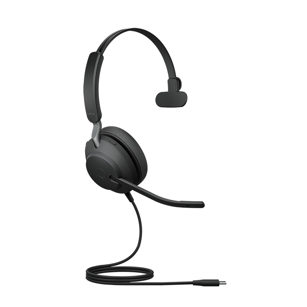 Jabra Evolve2 40 SE USB-C, UC Mono, câble d'extension
