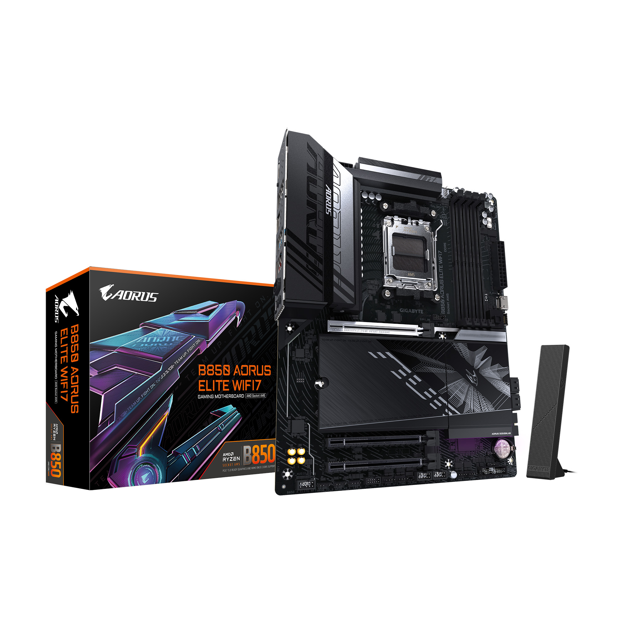 GIGABYTE B850 AORUS ELITE WIFI7 AMD AM5 LGA 1718 Motherboard, ATX