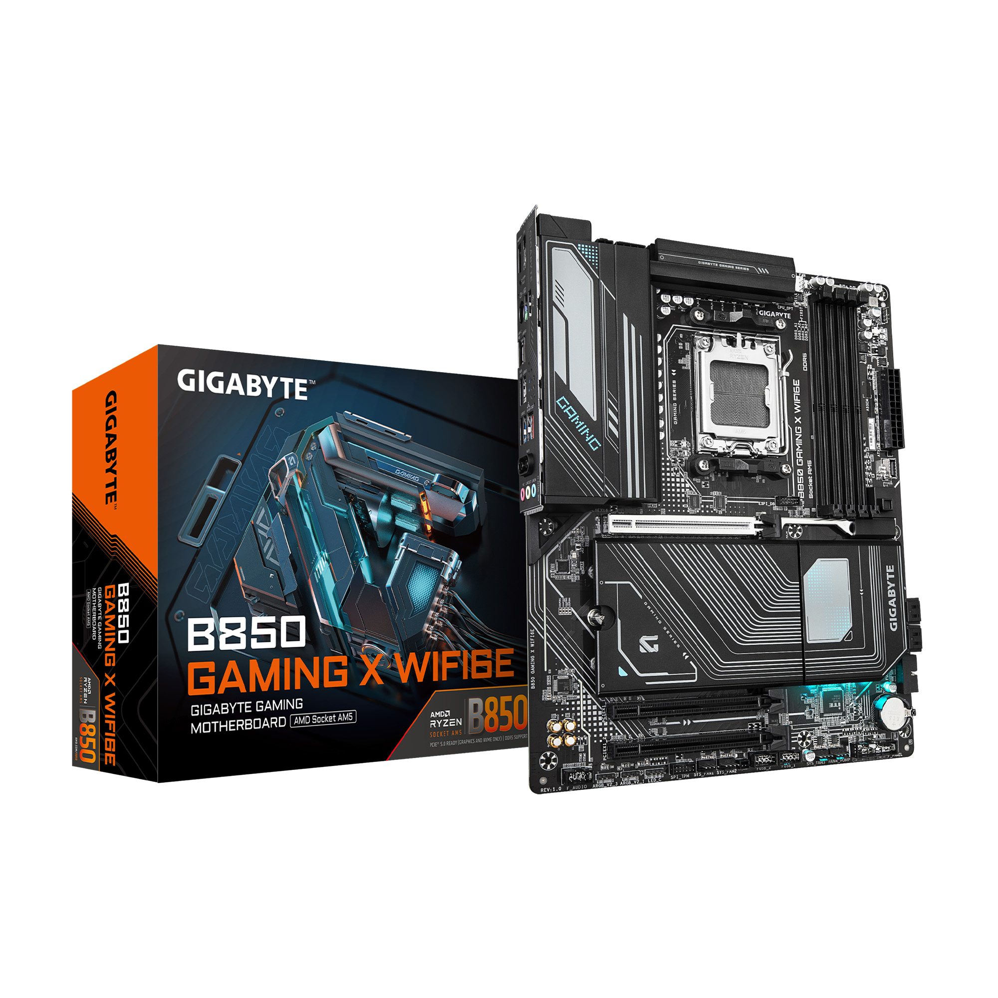 GIGABYTE B850 GAMING X WIFI6E AMD AM5 LGA 1718 Motherboard, ATX, DDR5(Open Box)