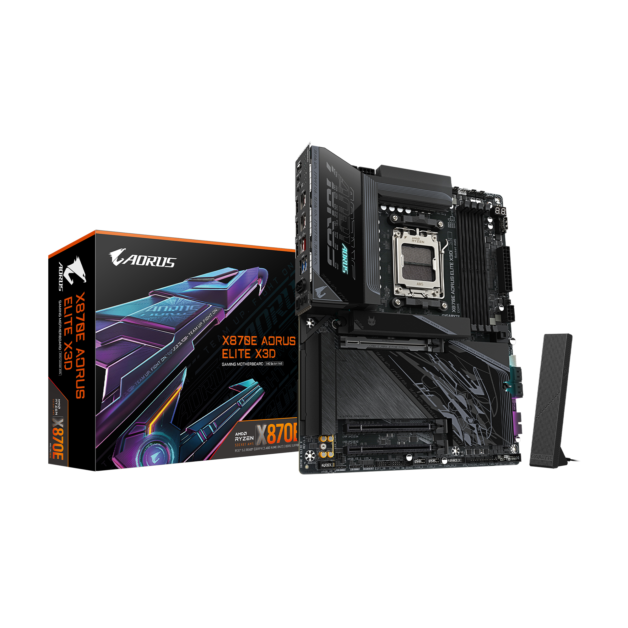 GIGABYTE X870E AORUS ELITE X3D AMD AM5 LGA 1718 ATX Motherboard