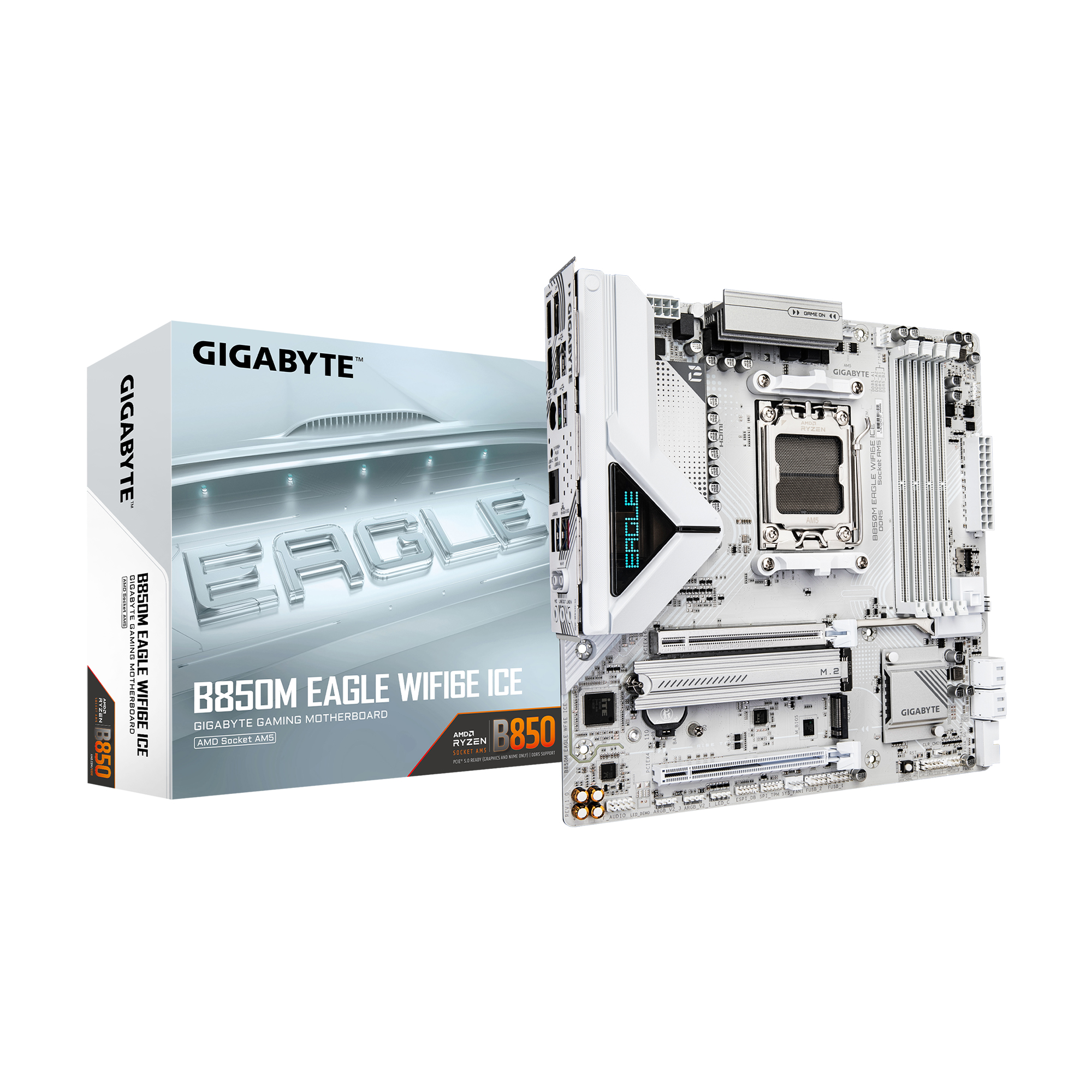 GIGABYTE B850M EAGLE WIFI6E ICE AMD AM5 mATX Carte mère
