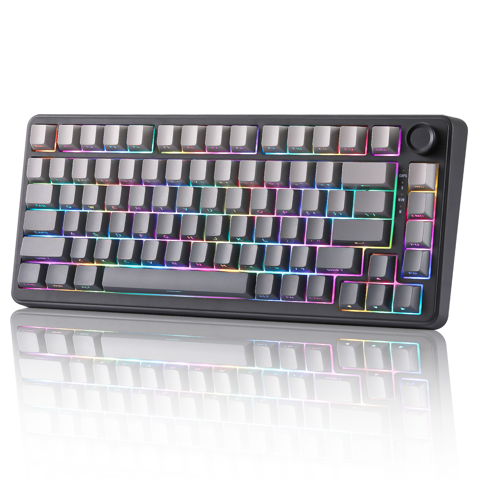 Yunzii B75 Wired RGB 75% Black Gaming Keyboard Pre Lubed Linear Switch