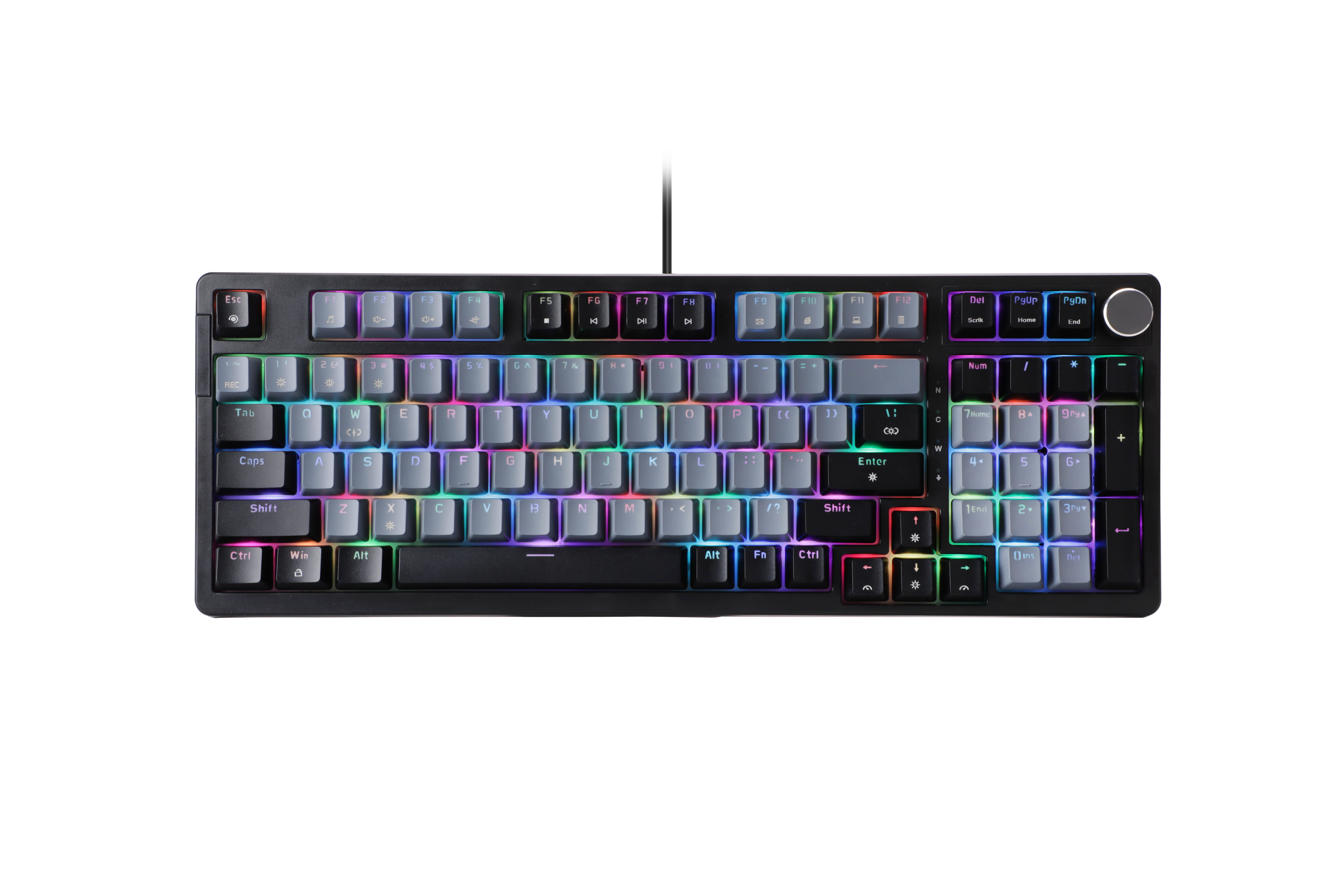 Clavier mécanique filaire iCAN 104 touches RVB, structure à joint