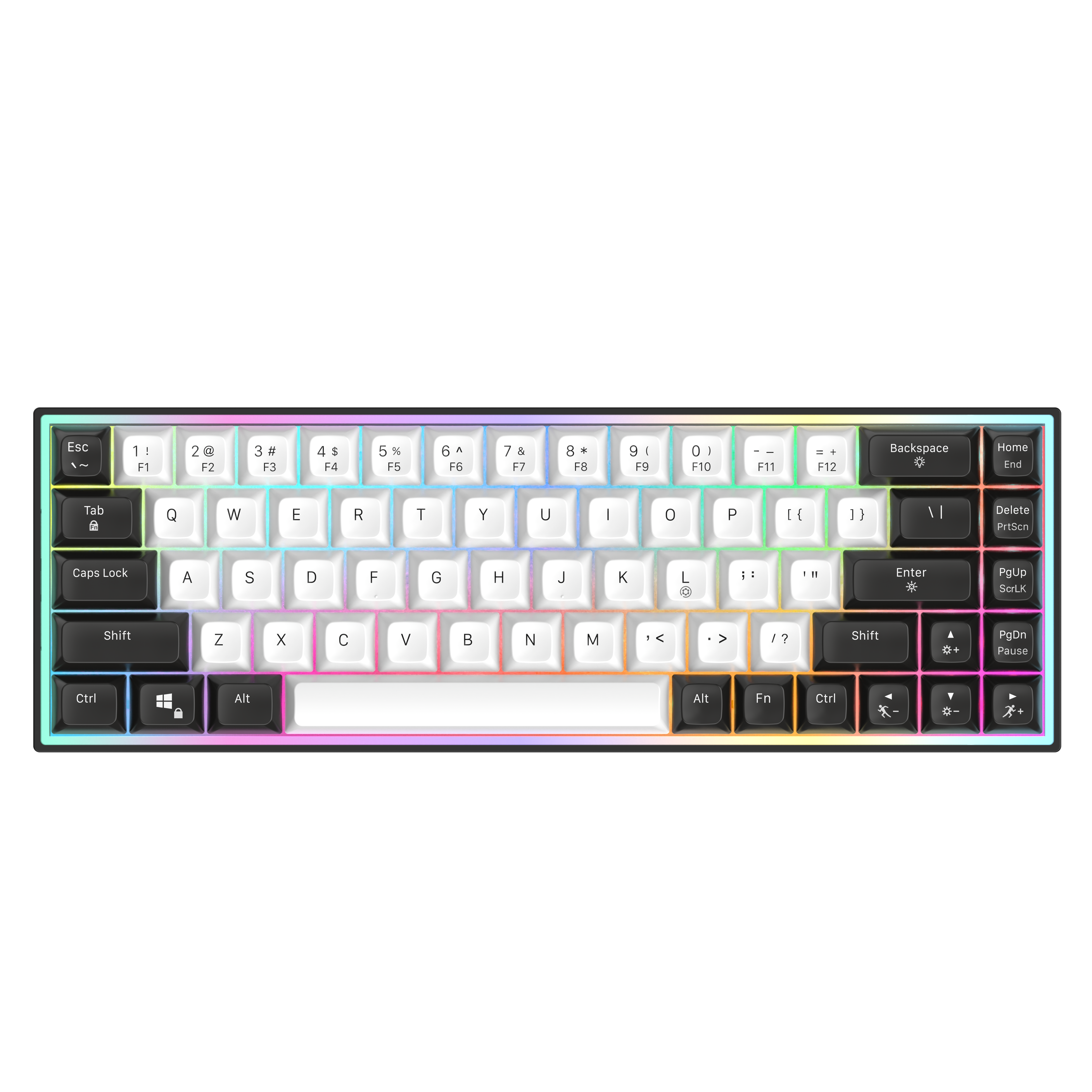 Clavier de jeu filaire RGB iCAN CX68, commutateur magnétique Gateron, 68 touches