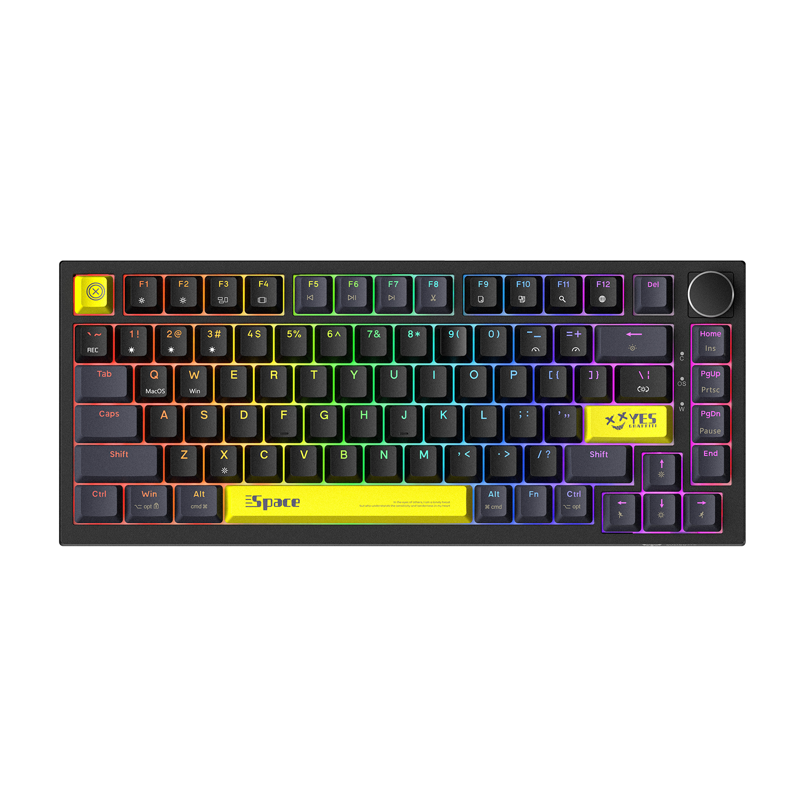 Clavier de jeu mécanique filaire Onikuma G52 avec rétroéclairage RVB