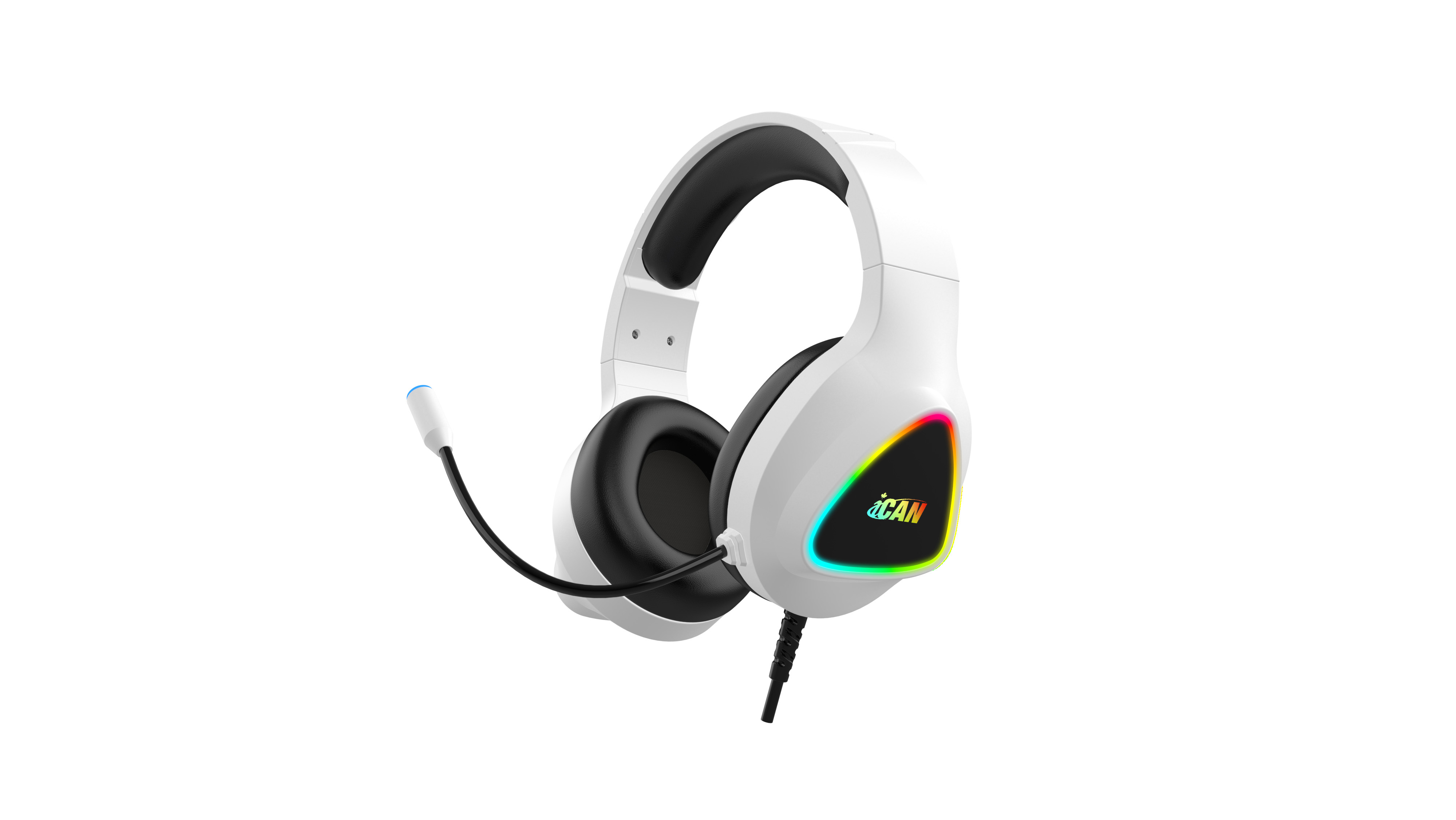 iCAN ST-GH709-WH Wired RGB Gaming Headset