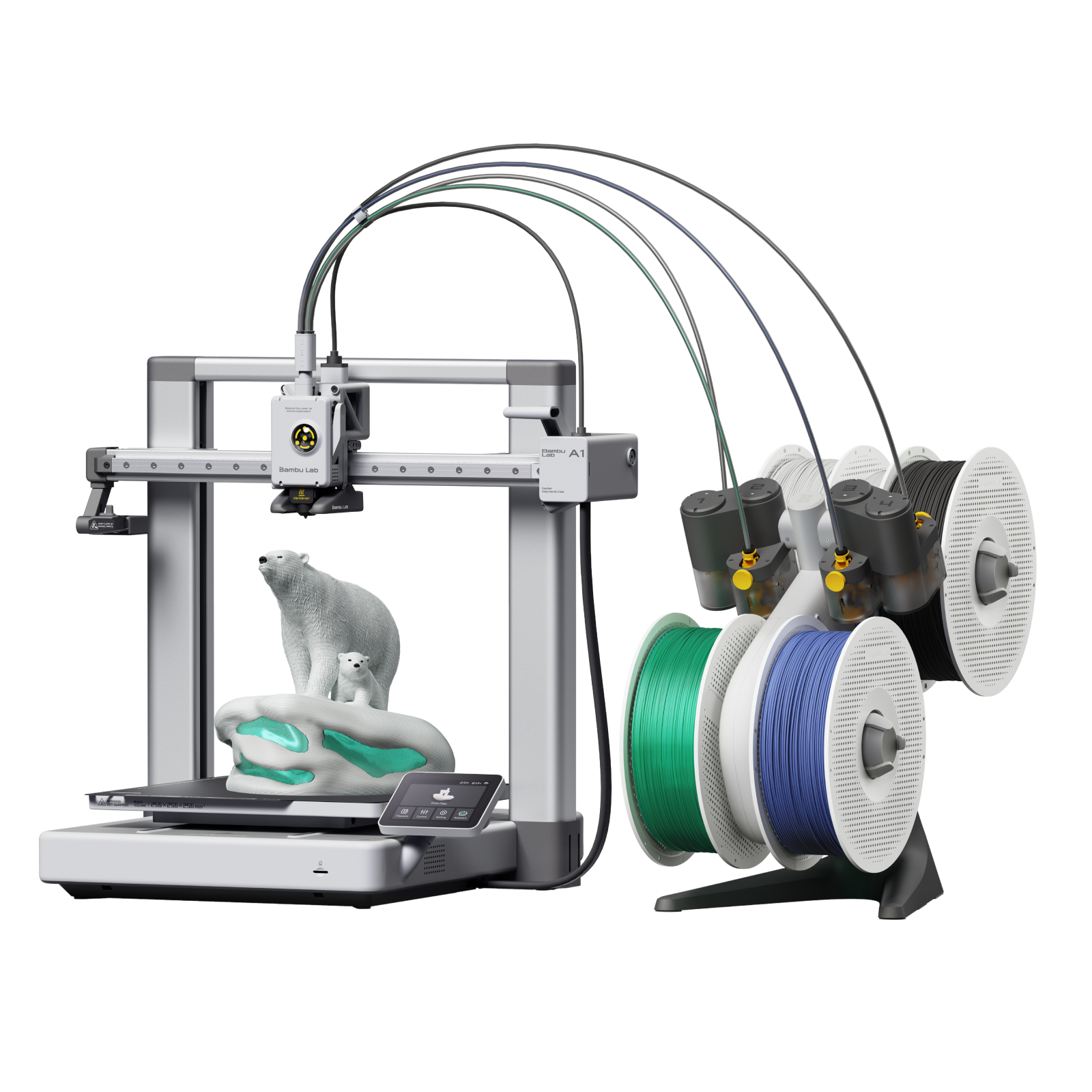 Imprimante 3D combinée Bambu Lab A1, emballage bilingue