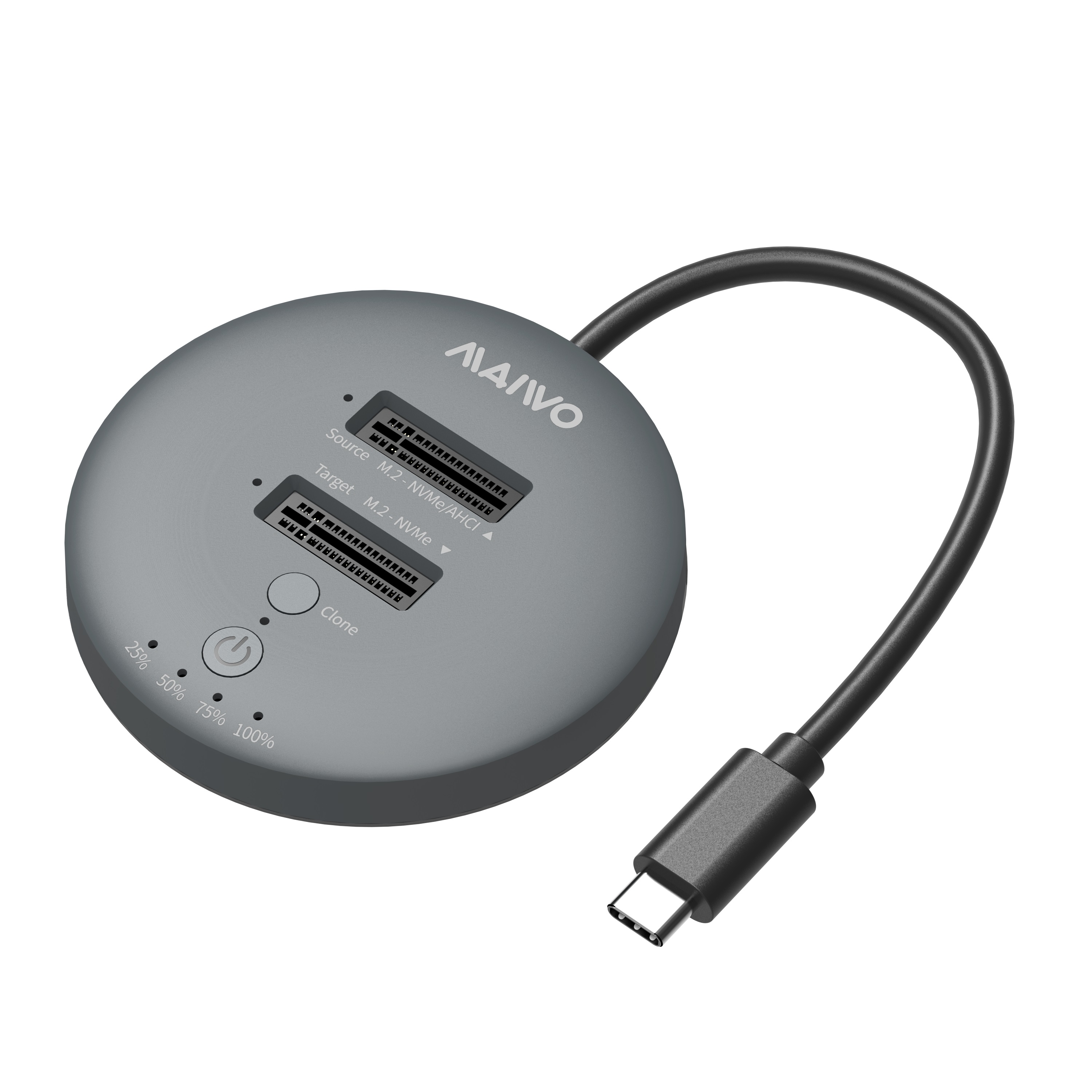 Station d'accueil et duplicateur Maiwo K3026P2 2 baies USB3.2 Gen2 pour NV(Open Box)