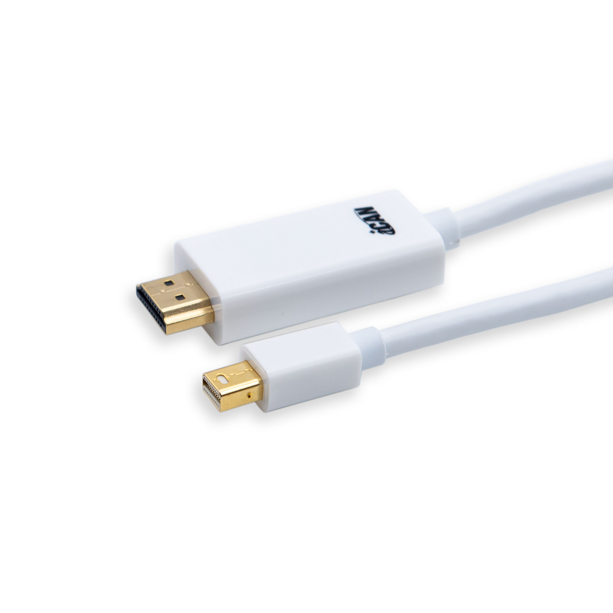 Câble iCAN Mini DisplayPort mâle vers HDMI mâle, plaqué or, 32 AWG, 6 pieds(Open Box)