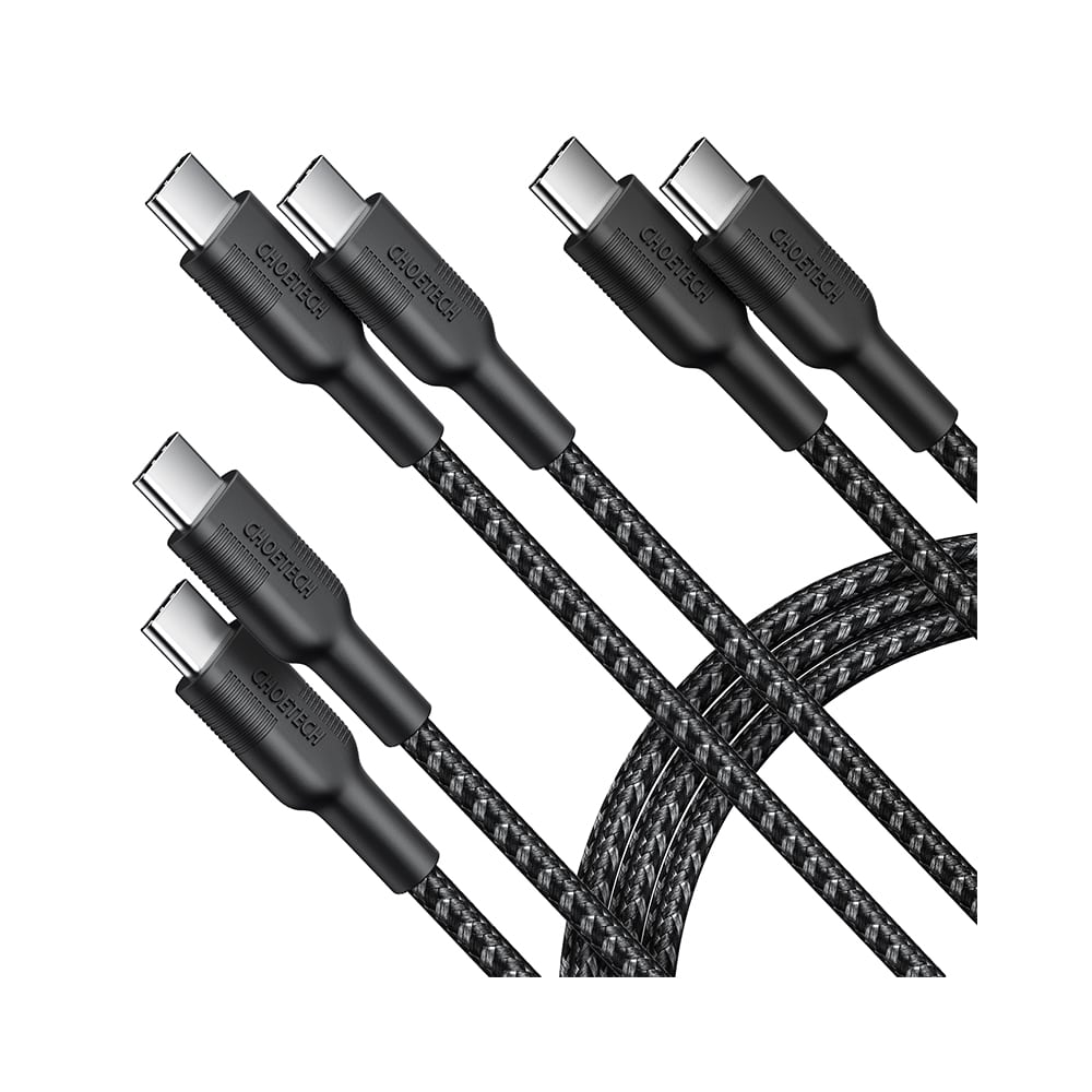 Choetech USB 2.0 Type-C Male vers Type-C Male câble, Paquet de 3