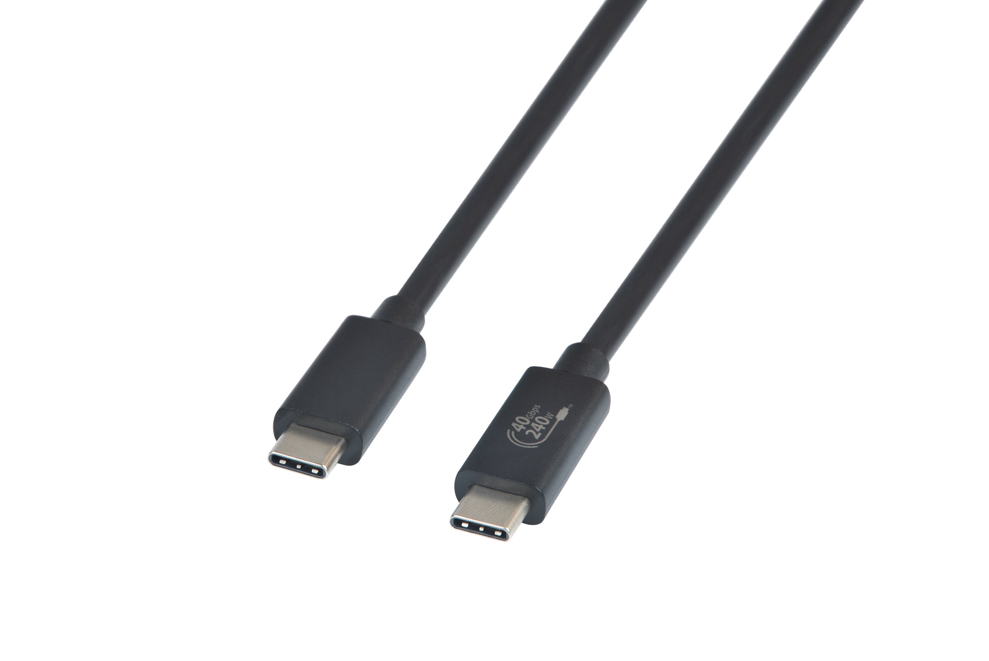 Câble USB Type C vers Type C iCAN Premium, charge rapide, 240 W, 480 Mbps, 2 m, noir