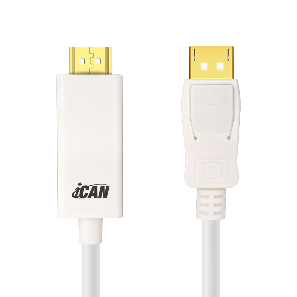 Câble DisplayPort vers HDMI iCAN 32AWG 1080p, mâle/femelle, 91 cm(Open Box)