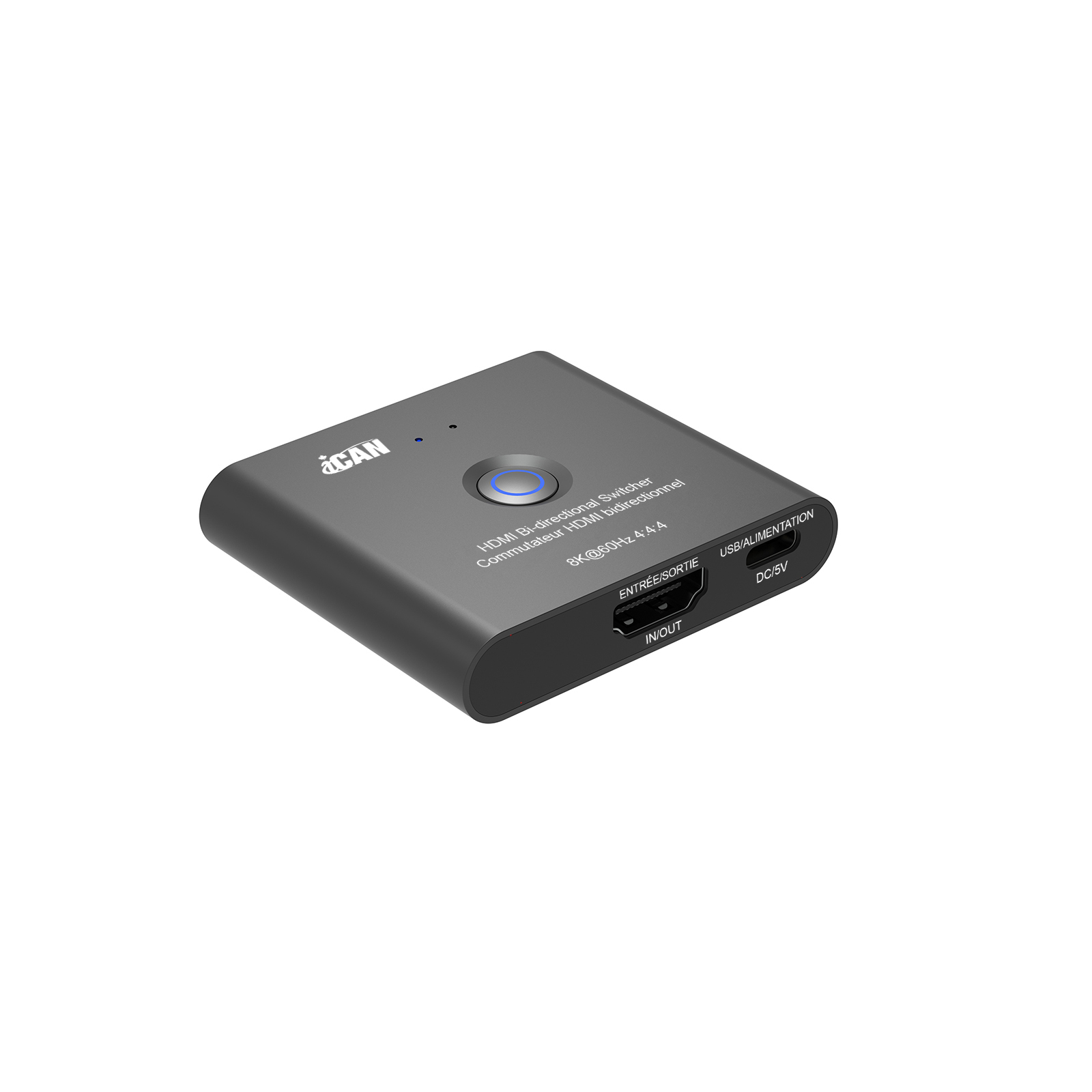 iCAN SW-BD8K Bi-Directional HDMI Switch 2x1/Splitter 1x2(Open Box)