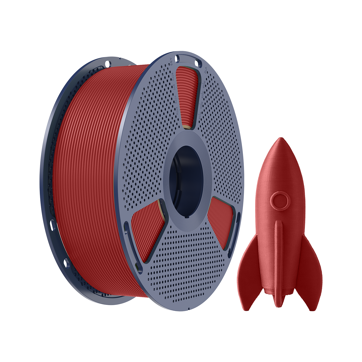 Filament PLA haute vitesse Sunlu 1,75 mm, 1 kg/bobine (rouge)