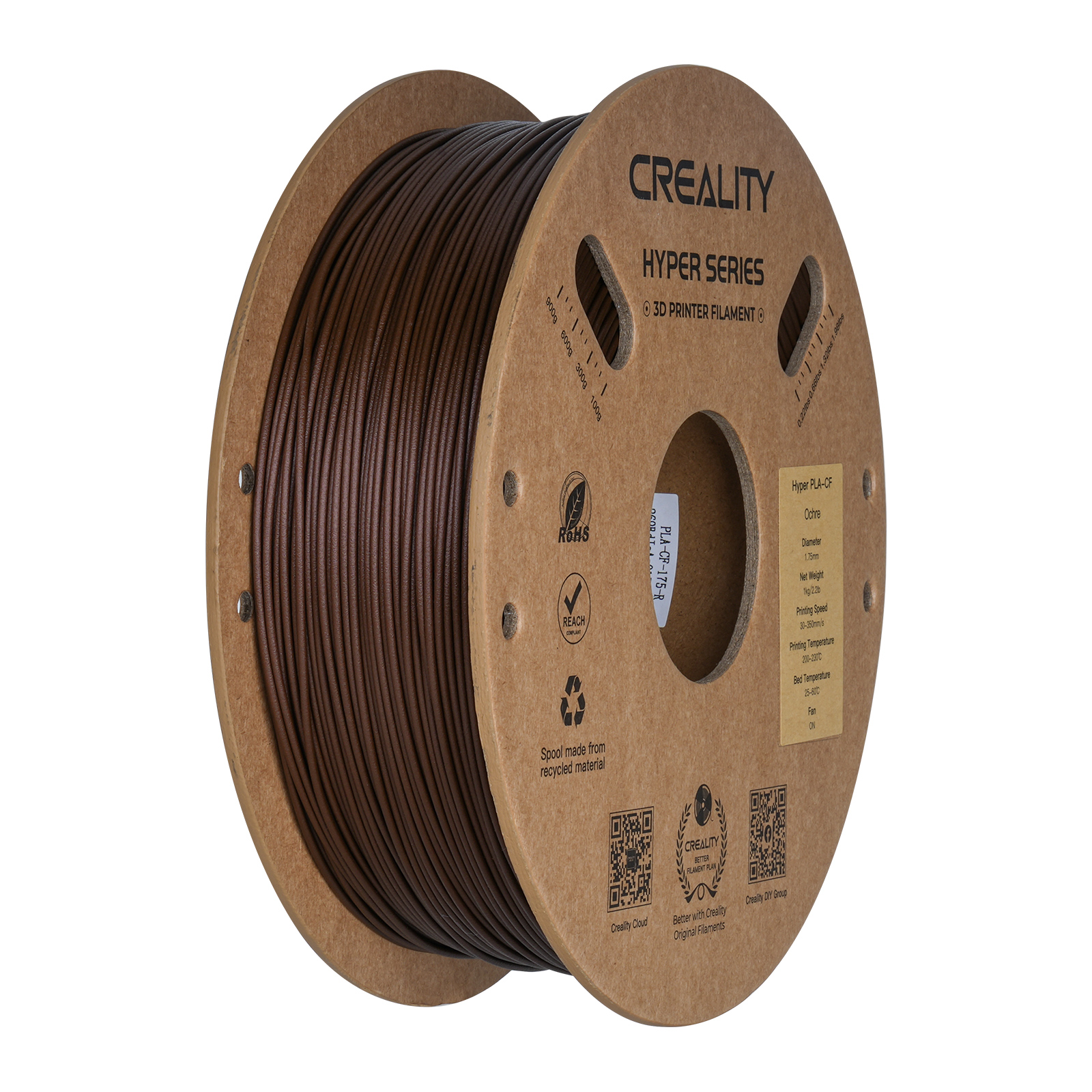 Creality Hyper PLA-CF 3D Printing Filament 1kg, 1.75mm, Ochre