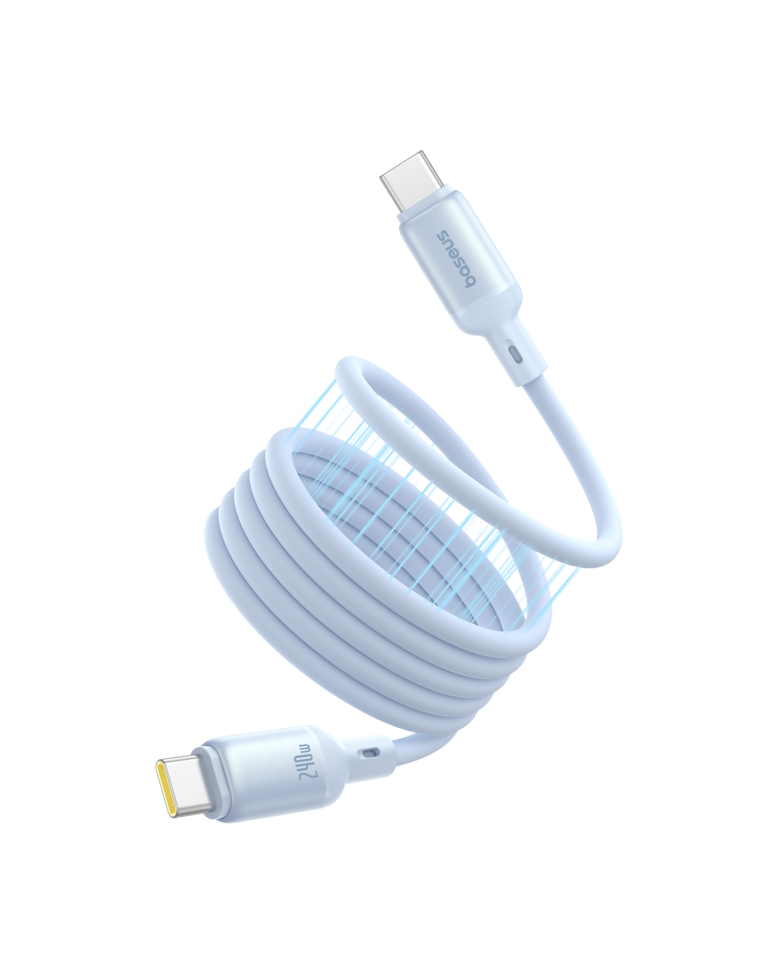 Baseus Câble magnétique en silicone liquide, USB-C vers USB-C(Open Box)