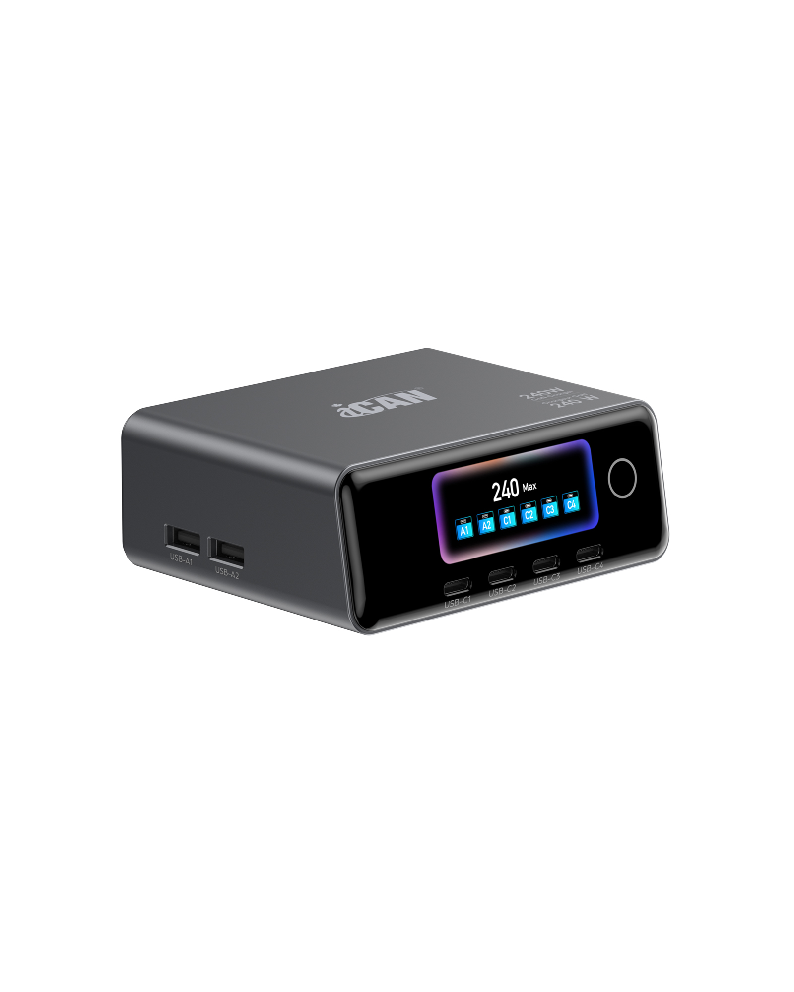 iCAN 240W 6-IN-1 TFT Display Charging Station