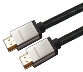 iCAN Premium HDMI 2.0 Cable, HDR, 18Gps, Nylon Braided, M/M, 5M, Black