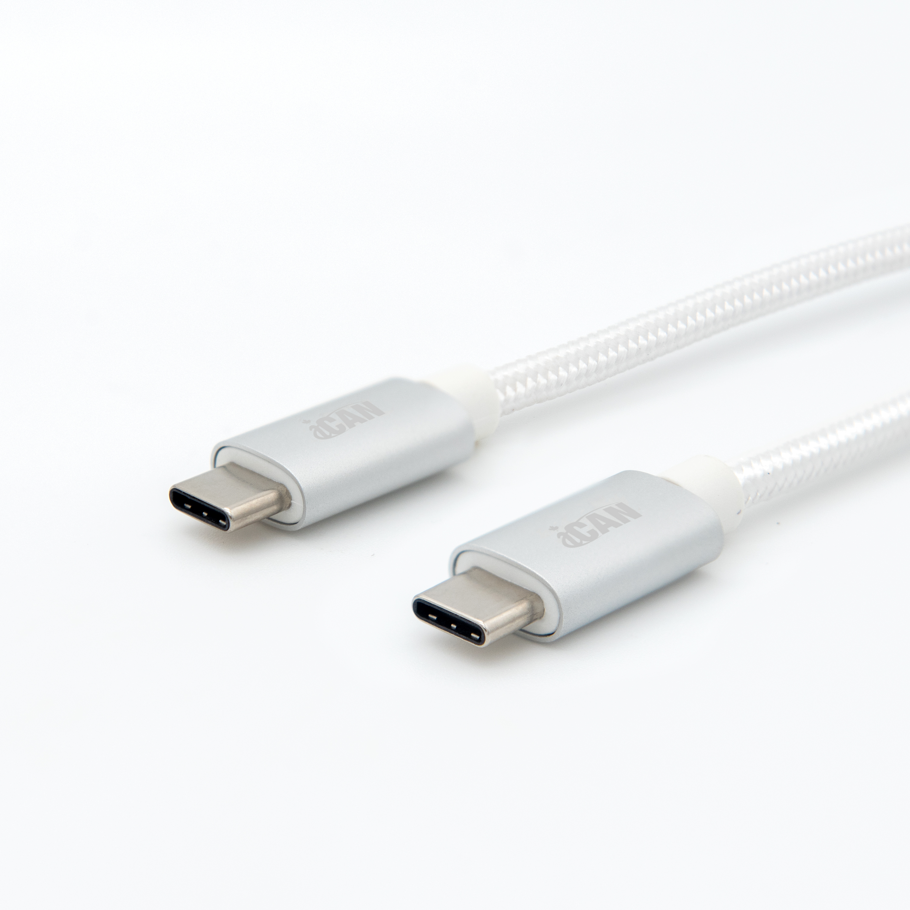 Câble iCAN USB 2.0 Type-C Mâle vers Type-C Mâle, 15W, 6 pieds(Open Box)