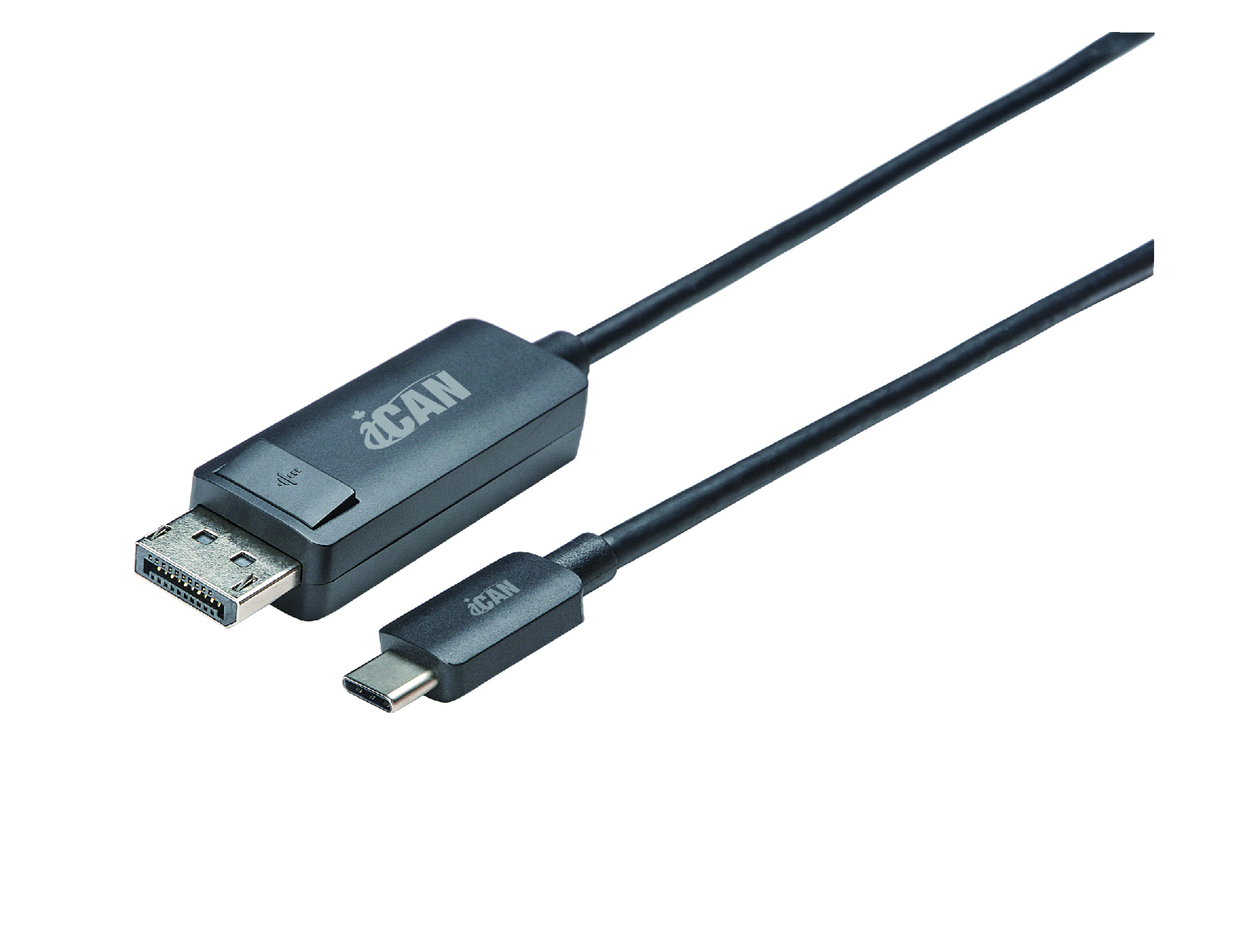 Câble iCAN USB C vers port d'affichage, prenant en charge 8K 30Hz, M/M, 6 pi, noir