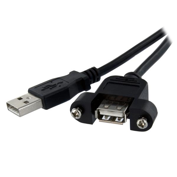 STARTECH Panel Mount USB Cable A to A - F/M