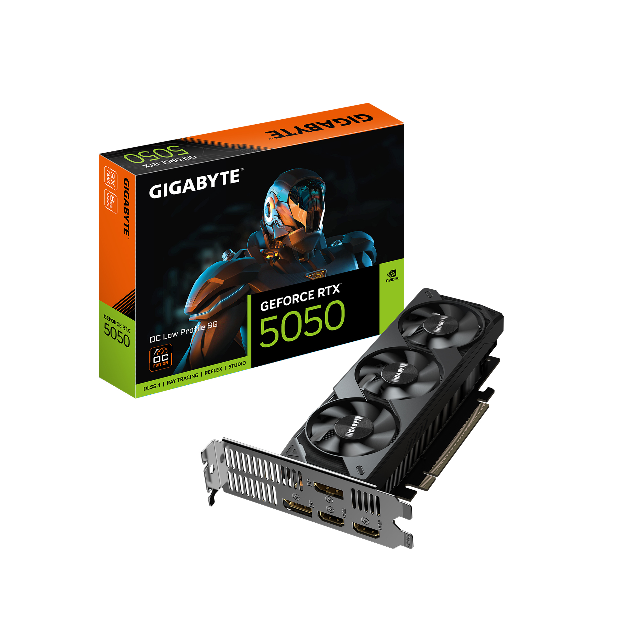 GIGABYTE GeForce RTX 5050 OC Low Profile 8G Graphics Card, 8GB 128