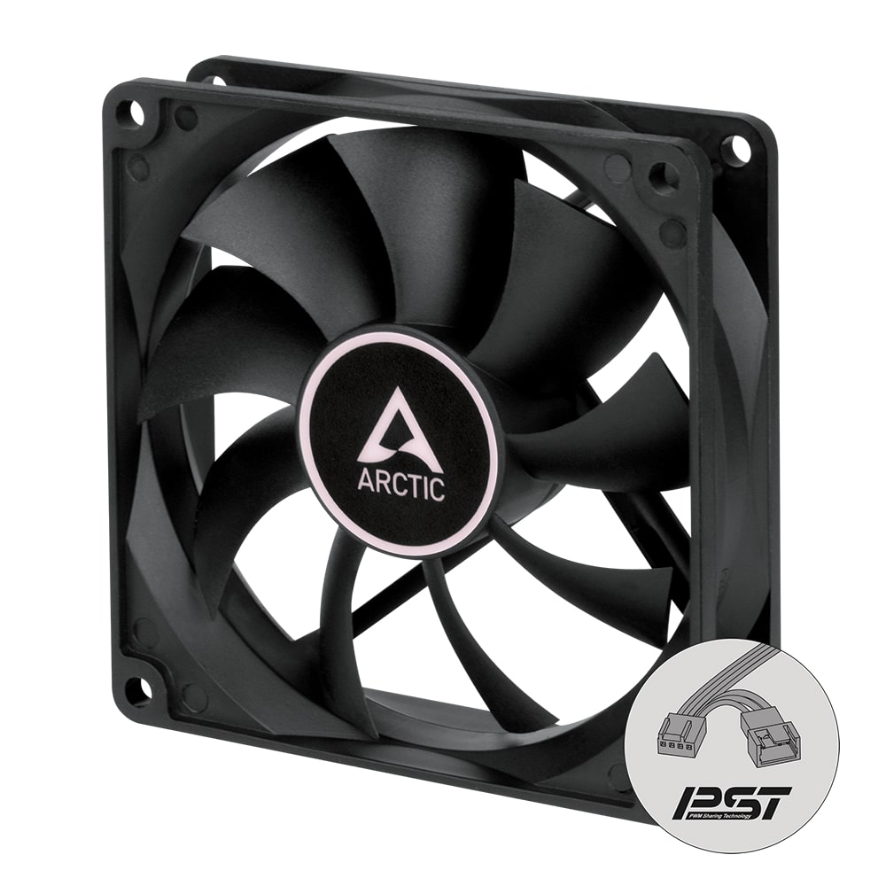 Ventilateur PWM Arctic F9 PWM PST 92 mm avec répartiteur de câble