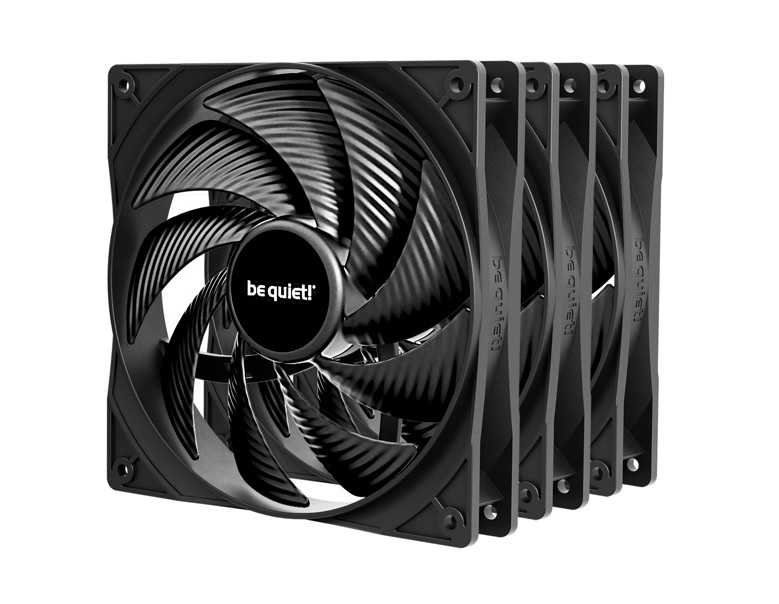 be quiet! Pure Wings 3 140 mm Ventilateur Paquet de 3 Noir