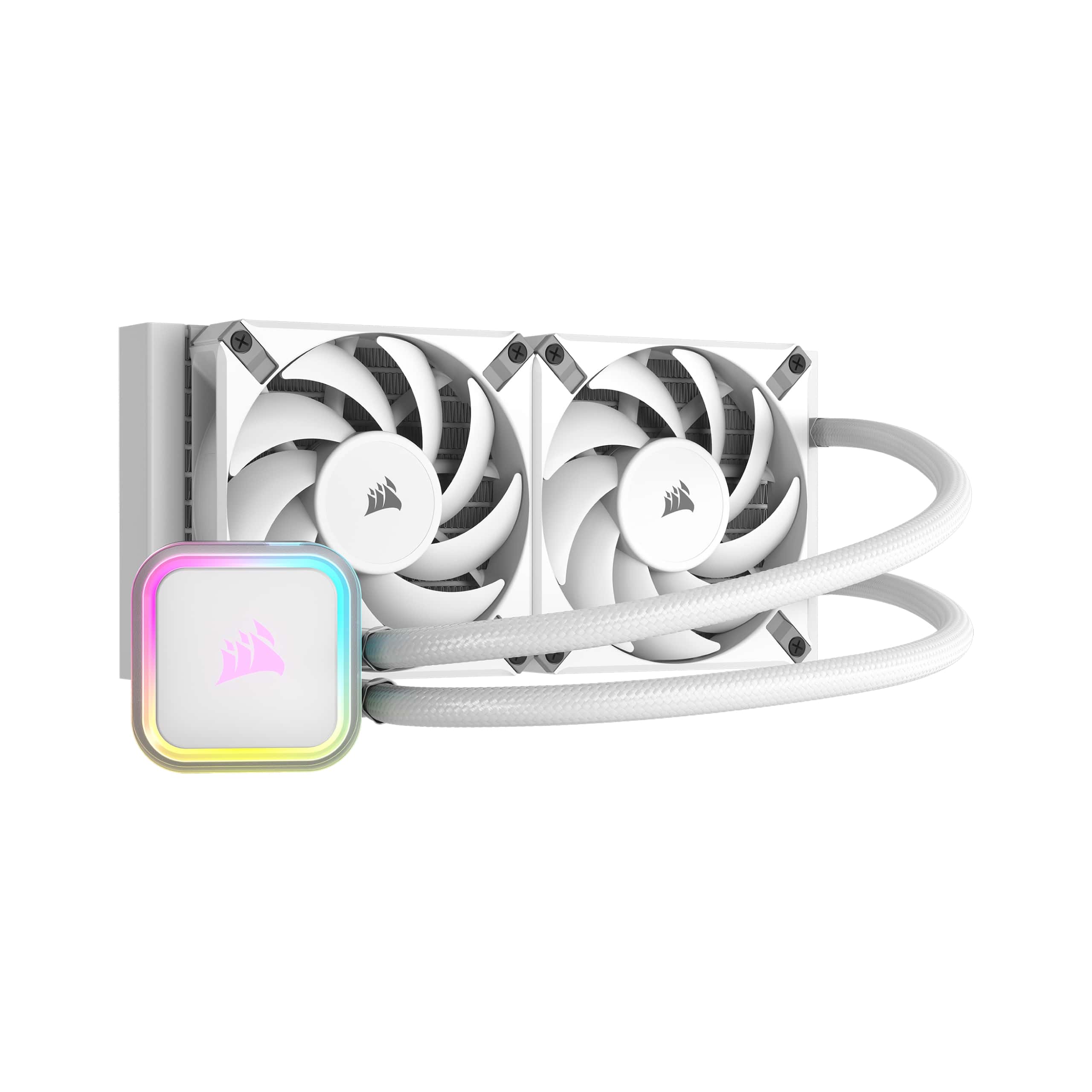 CORSAIR H100i RGB ELITE Liquid CPU Cooler - White