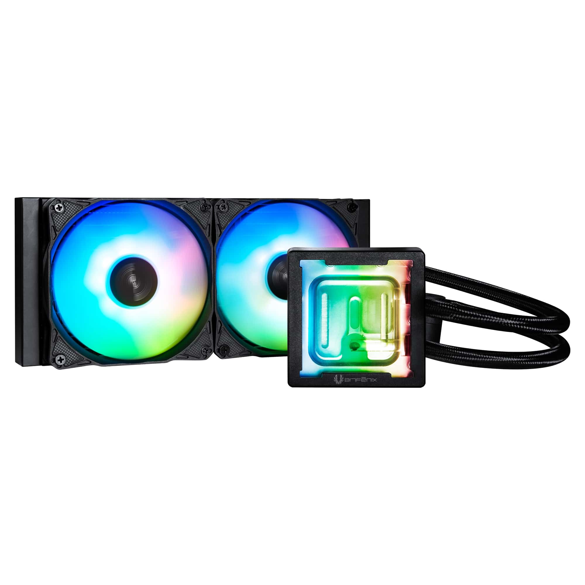 Bitfenix Cube 240 mm AIO Block Watercooling, Black, ARGB Edition(Open Box)