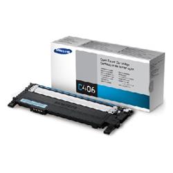 Cartouche de toner cyan SAMSUNG 406S | Rendement de 1 000 pages