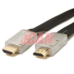 iCAN Premium Under-Carpet Flat HDMI 2.0 UltraHD LAN Cable - 30FT
