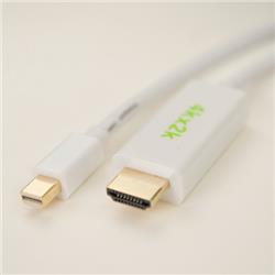 Câble iCAN Mini DisplayPort (M) 1.2 vers HDMI (M) 2.0 UHD, doré, 0,9 m(Open Box)