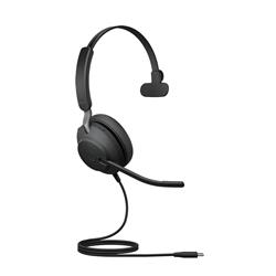 Jabra Evolve2 40 SE USB-C, UC Mono, câble d'extension