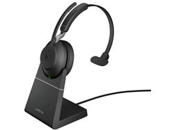 Jabra Evolve2 65 Link390a MS Mono Stand BLK