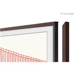 SAMSUNG 75" "The Frame" Encadrement de base personnalisable - Marron" une option en français canadien