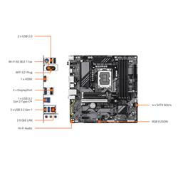 GIGABYTE B760M DS3H WIFI6E GEN5 LGA 1700 Intel B760 M-ATX Motherboard