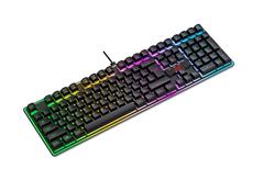 Clavier de jeu filaire à membrane arc-en-ciel iCAN 104 touches