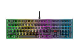 Clavier de jeu filaire à membrane arc-en-ciel iCAN 104 touches
