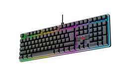 Clavier de jeu filaire à membrane arc-en-ciel iCAN 104 touches