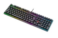 Clavier de jeu filaire à membrane arc-en-ciel iCAN 104 touches