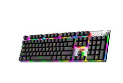 Clavier de jeu iCAN 108 touches tri-mode RVB avec contrôle multimédia