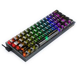 Clavier de jeu mécanique filaire Redragon K617-CTB 60 % Crystal RGB