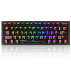 Clavier de jeu mécanique filaire Redragon K617-CTB 60 % Crystal RGB