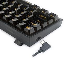Clavier de jeu mécanique filaire Redragon K617-CTB 60 % Crystal RGB